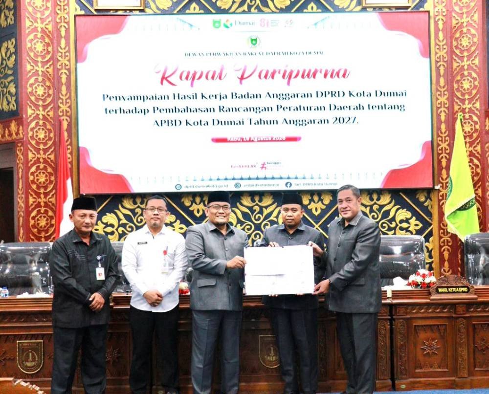 DPRD Dumai Setujui Ranperda APBD 2027