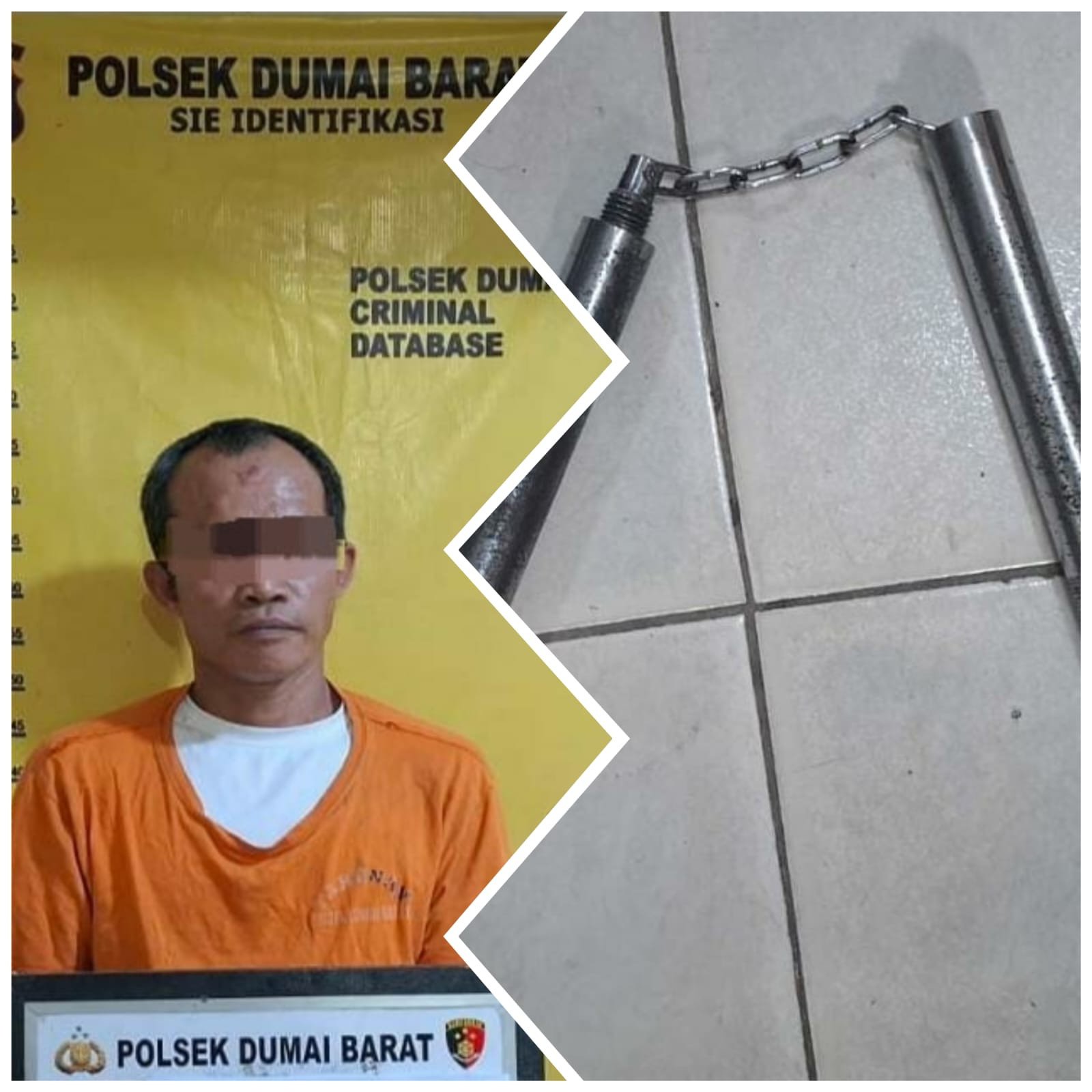 Polisi Ungkap Penganiayaan di STDI Dumai, Double Stick Besi Diamankan