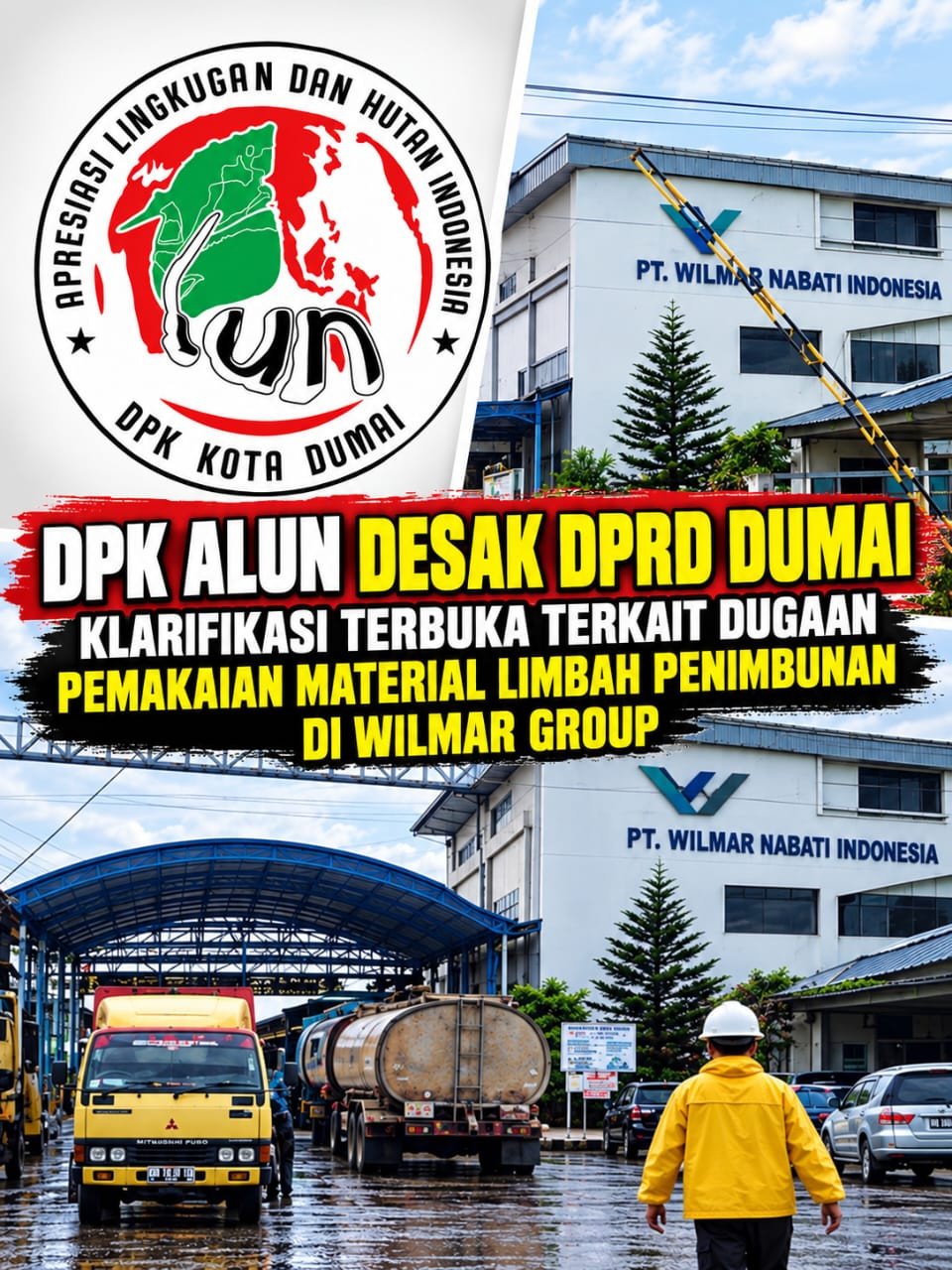 Dugaan Material Gelap untuk Penimbunan Lahan, DPK ALUN Minta Wilmar Buka Data